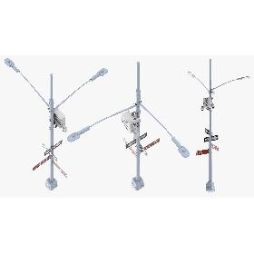 3D NYC Police Street Facial Recognition Cameras on Post model